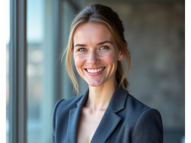 Portrett av Ingrid Jensen, hovedarkitekt bak Vinkel Veven